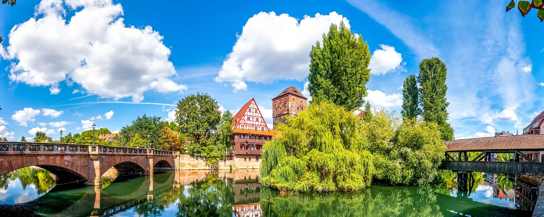 Nürnberger Altstadt an der Pegnitz